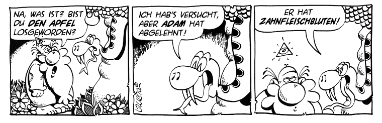 Adam hat Zahnfleischbluten